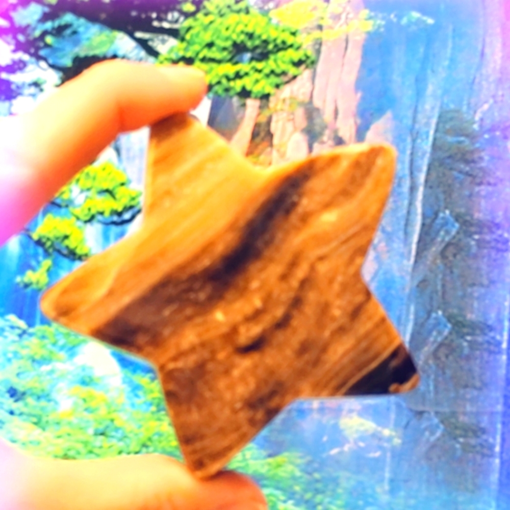 🍫 Chocolate Calcite Gemstone Star - Picture 3 of 4